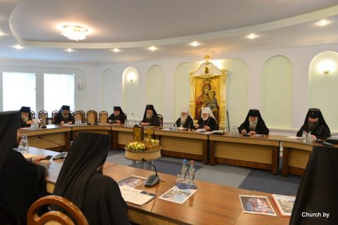 Заседание Синода Белорусской Православной Церкви.