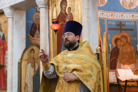 В праздник Рождества святого Иоанна Предтечи первый проректор семинарии совершил Литургию в храме Воскресения Христова города Витебска