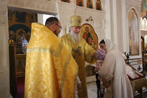 В 3-ю Неделю по Пятидесятнице Ректор семинарии совершил Божественную литургию в Свято-Покровском соборе города Витебска